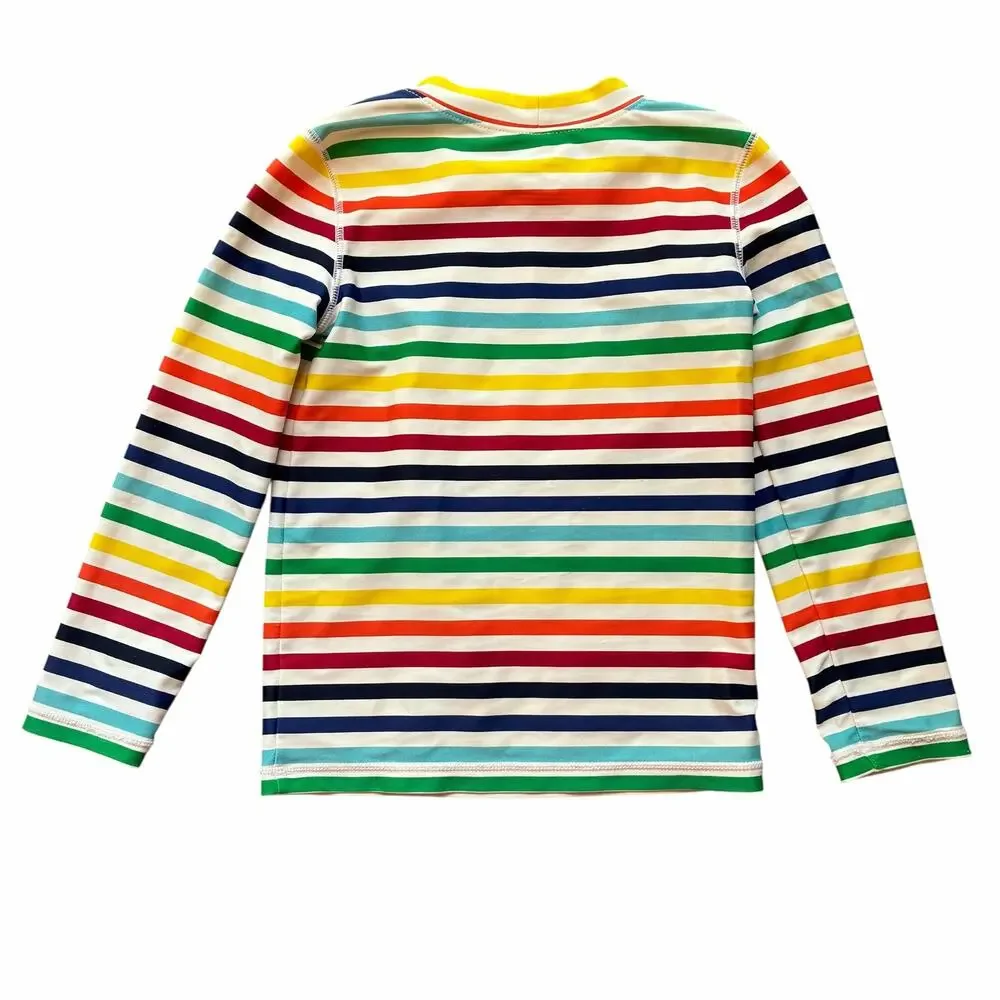 Primary Rainbow Stripe Swim Shirt 4-5 Years